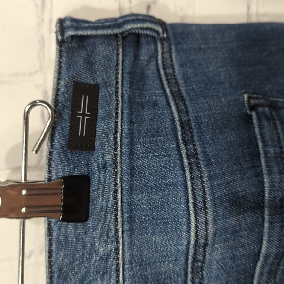 Liverpool The Skinny Crop Jeans 14/32 Dark Wash Raw Hem - Picture 6 of 6